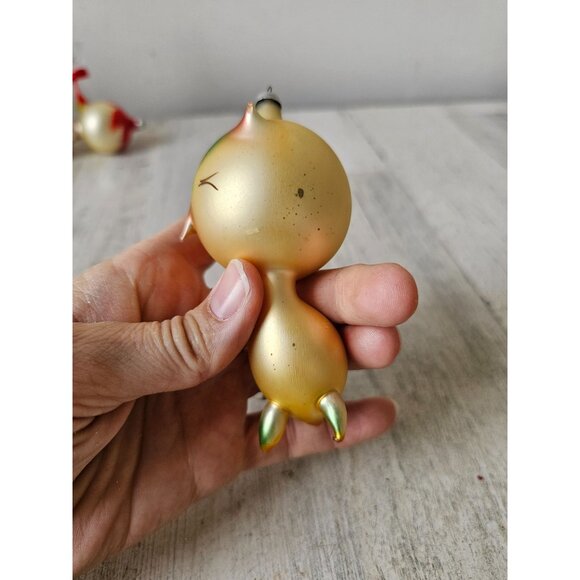 Vintage carlini owl bird Italian ornament RARE glass Xmas tree - Picture 4 of 10